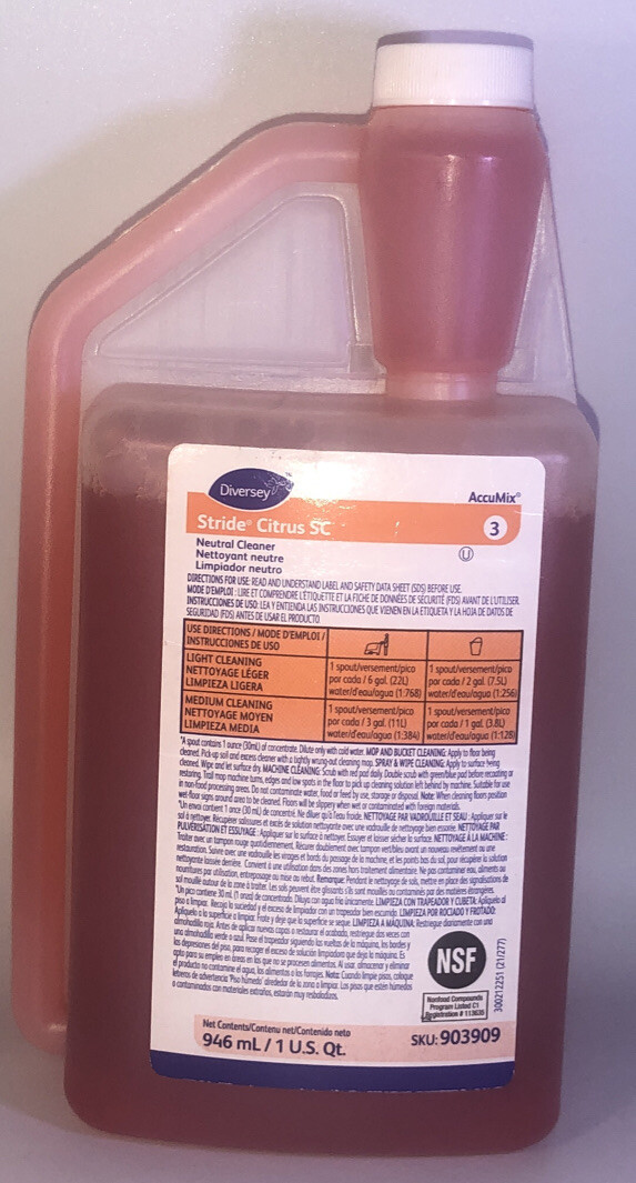 Diversey 903909 Neutral Floor Cleaner,1ea 32 Oz. Blt. Citrus-NEW-SHIPS N 24 HOUR