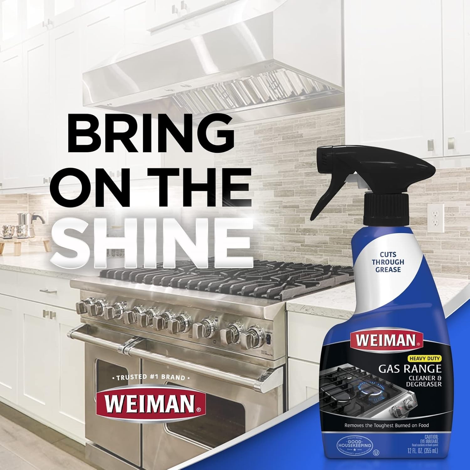 Effortless Citrus Gas Range Cleaner & Degreaser – 2 Pack, 24oz with Bonus Towel