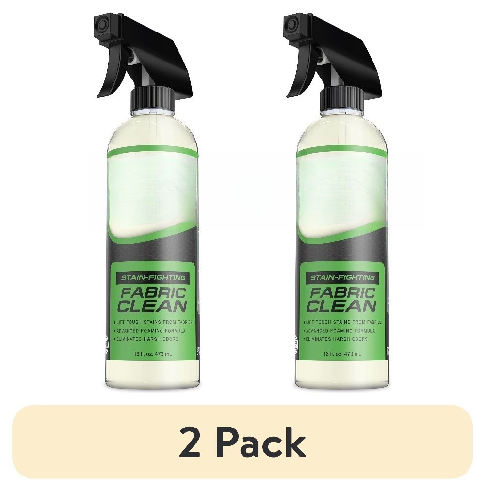 (2 pack) Garage Fabric Clean (16 oz) – Cleans Car Cloth, Carpet, Upholstery