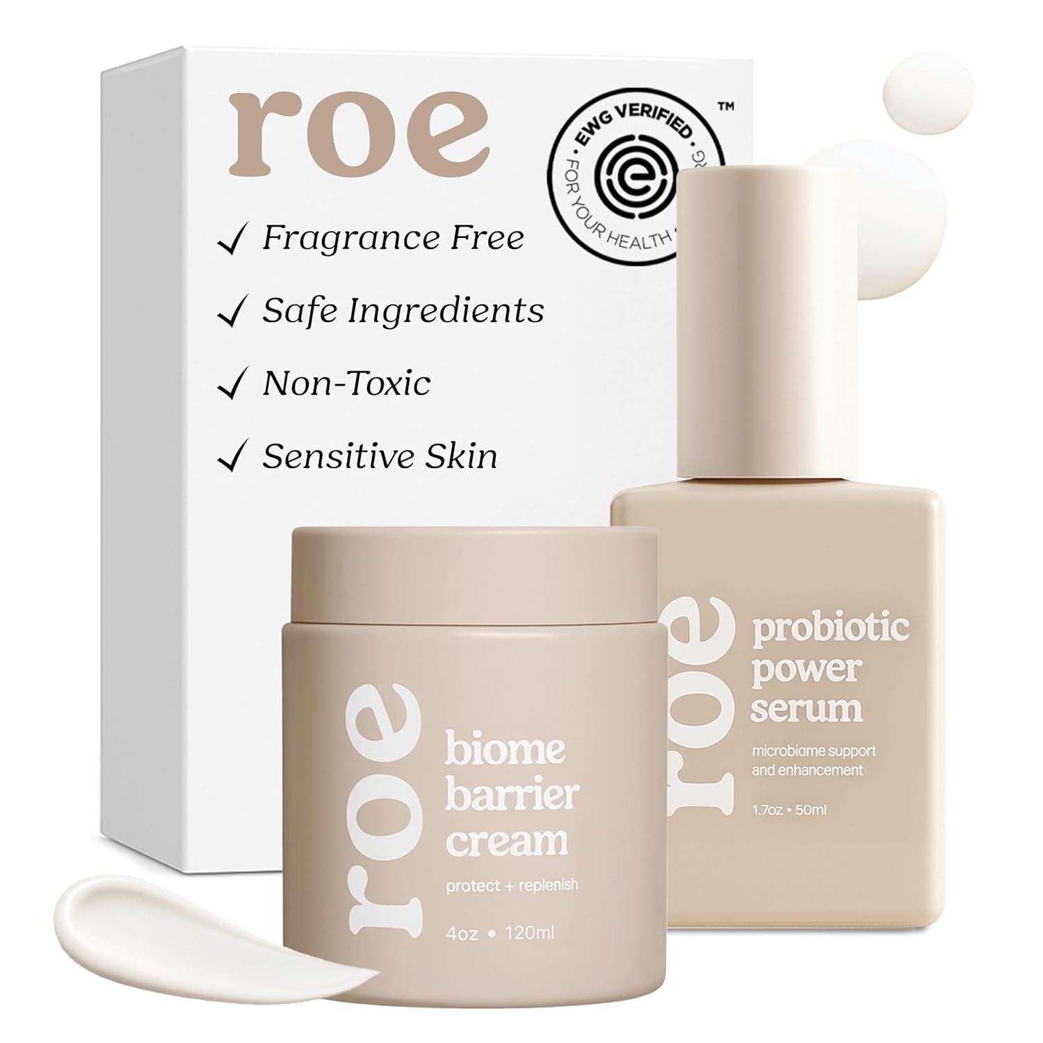 Roe Wellness Baby Cream & Baby Serum Power Pair Biome Barrier | For All Skin &