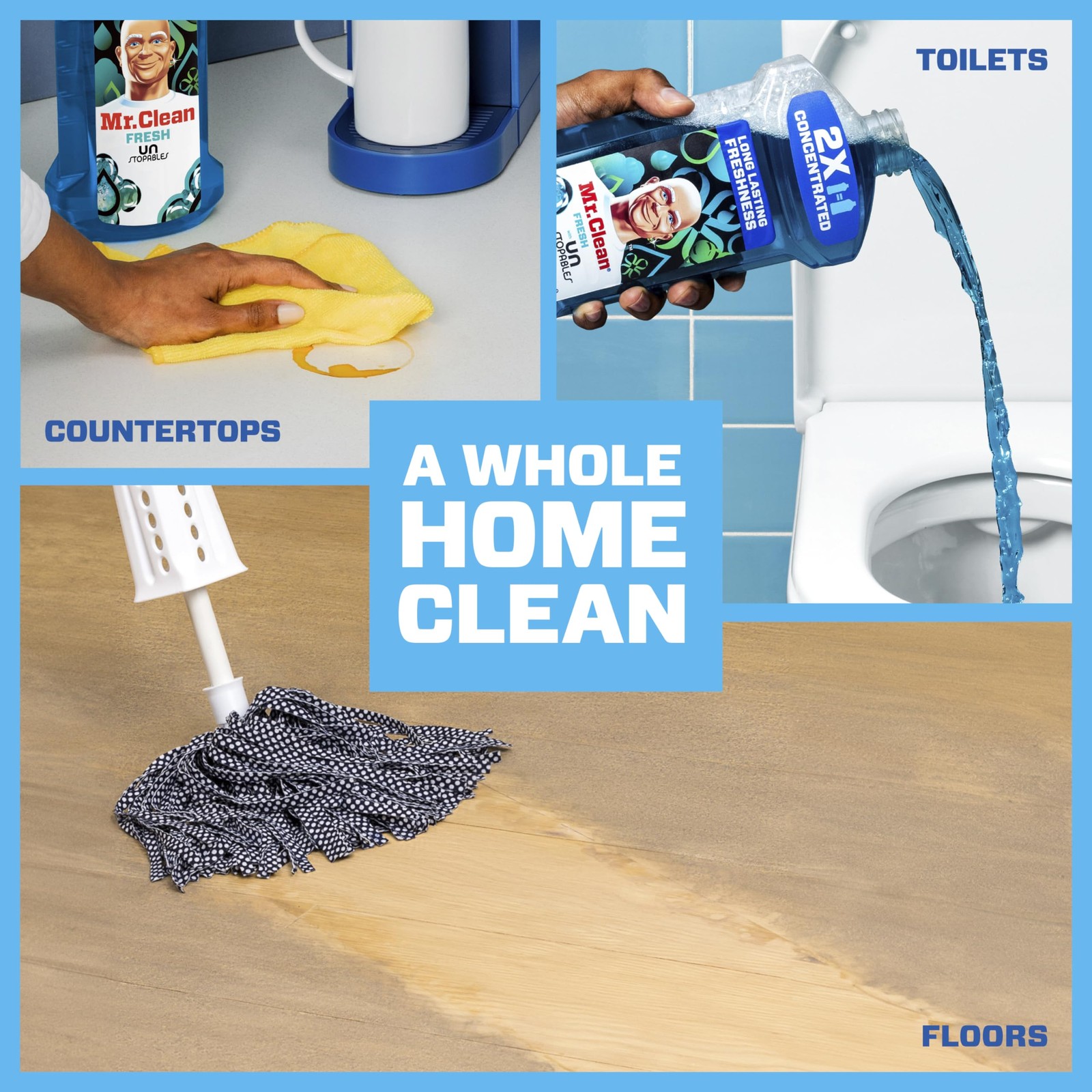 Mr. Clean 2X Concentrated Multi Surface Cleaner with 41 Fl Oz (Pack of 1)