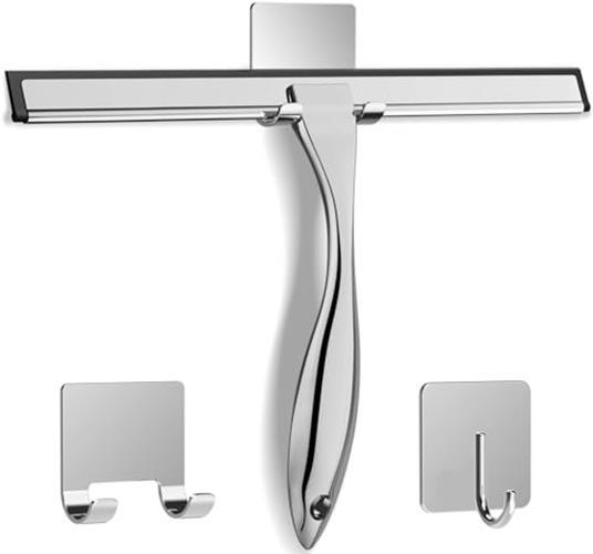 All-Purpose Stainless Steel Shower Squeegee for Assorted Colors , Sizes