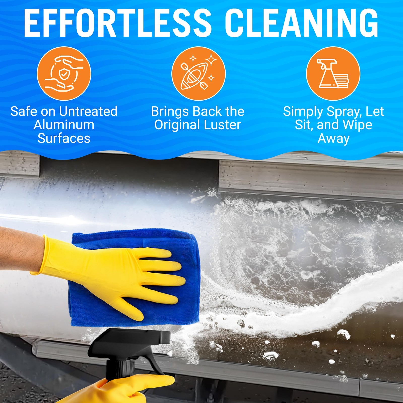 Aluminum Cleaner and Brightener Restorer, Removes Stains and Oxidation, Acid …