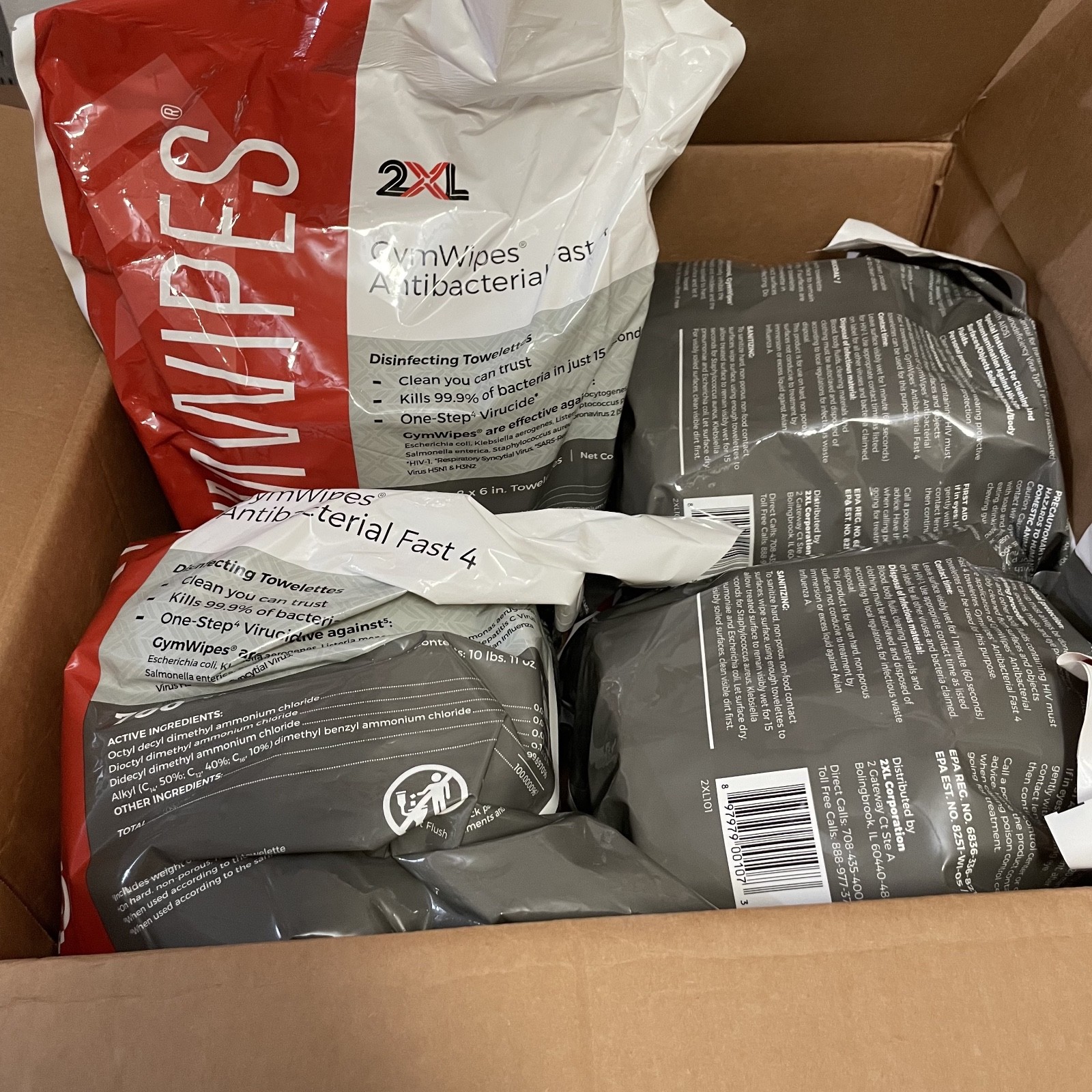 4 Packs GymWipes wipes– 700ct Each (2800 wipes)