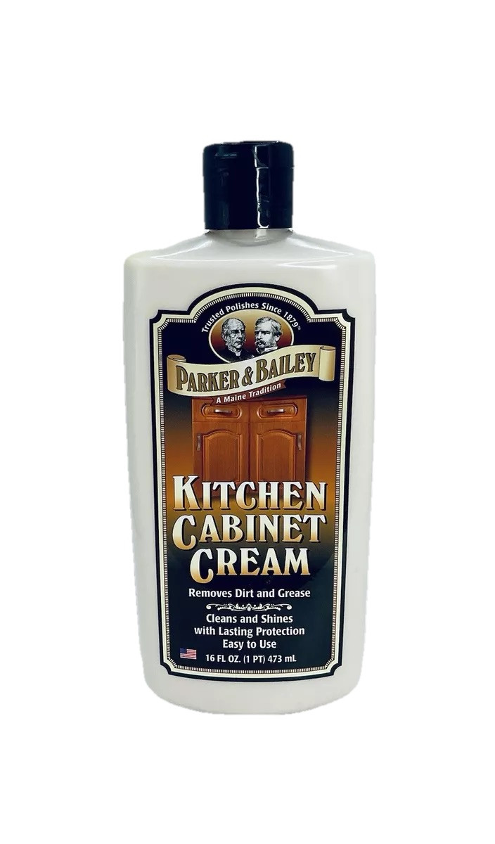 PARKER & BAILEY KITCHEN CABINET CREAM REMOVES DIRT GREASE SHINES PROTECTS 16 OZ
