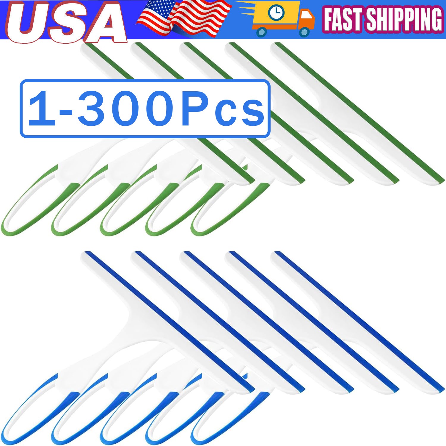 Window Mirror Car Windshield Squeegee Shower Glass Wiper Kitchen House Clean Lot