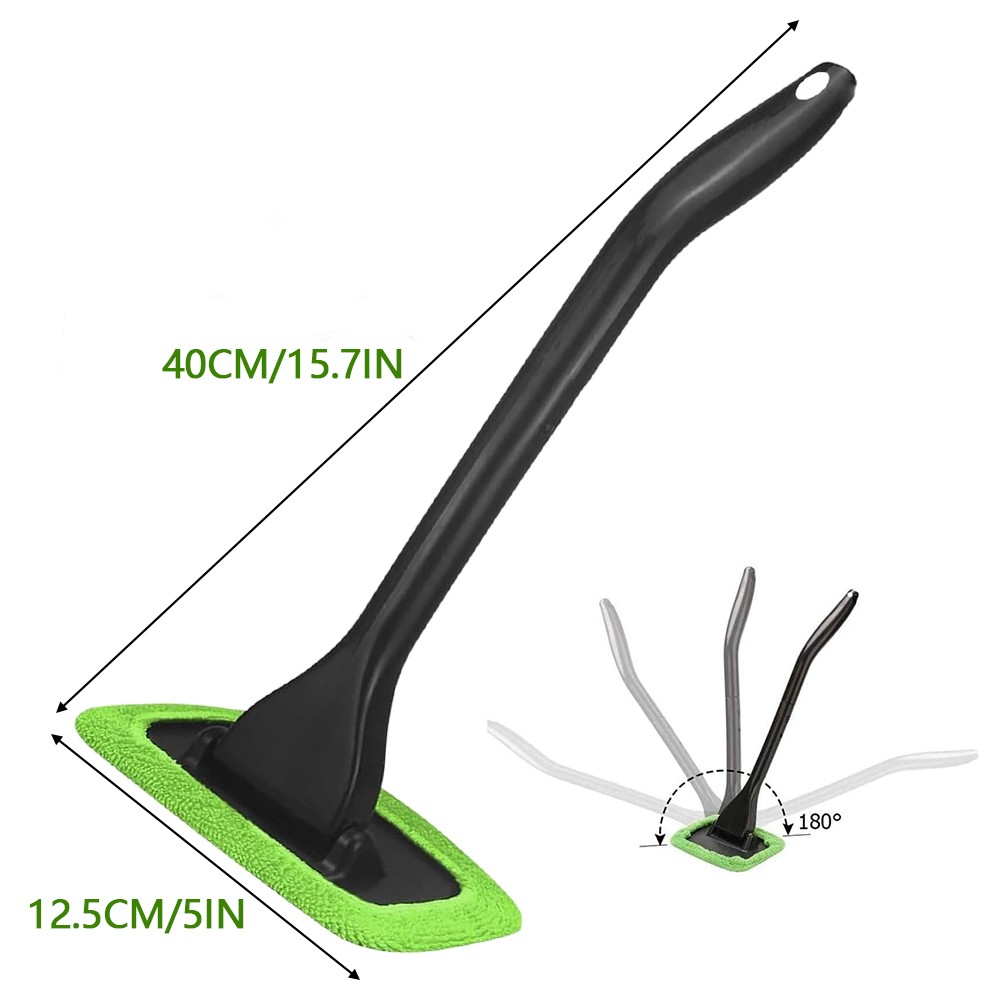 5-in-1 Microfiber Mop for Windshield & Glass Cleaning Kit & 5 Reusable Pads