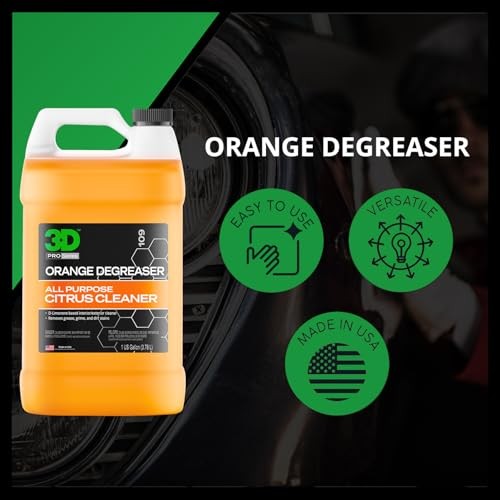 Orange Degreaser – Citrus-Based Car Cleaner for Oil, 16 Fl Oz (Pack of 1)