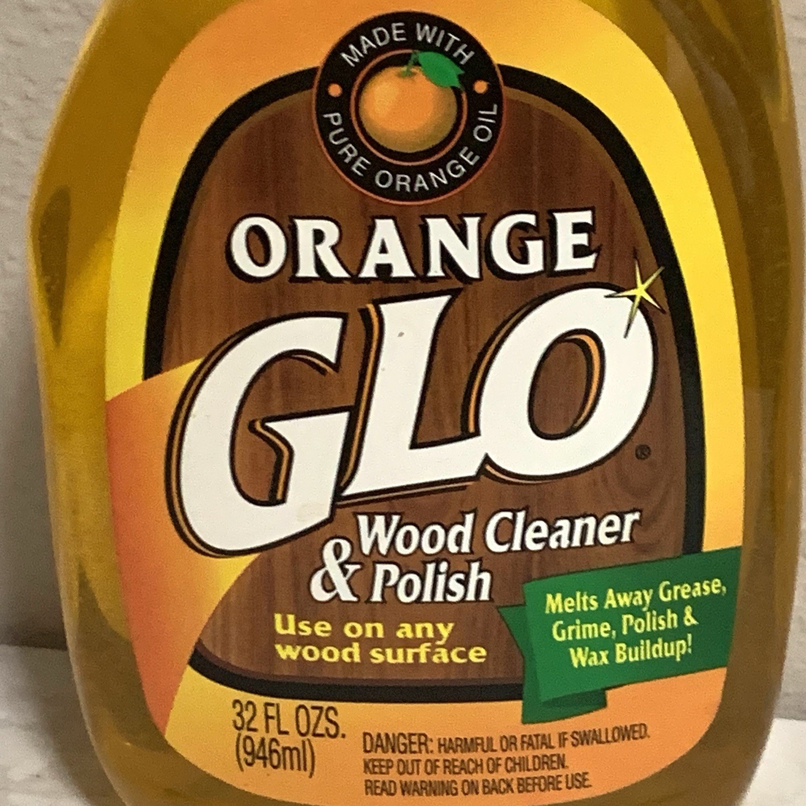 ORANGE GLO Wood Furniture Orange Oil CLEANER & POLISH Revive 32 Oz Use Or Prop
