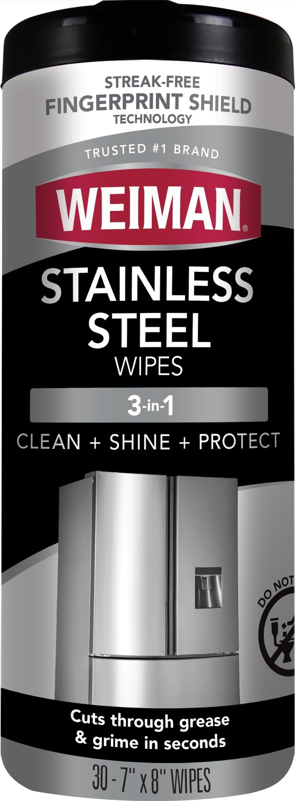 Weiman Stainless Steel Cleaner, 30 30 Count (Pack of 1), stainless steel