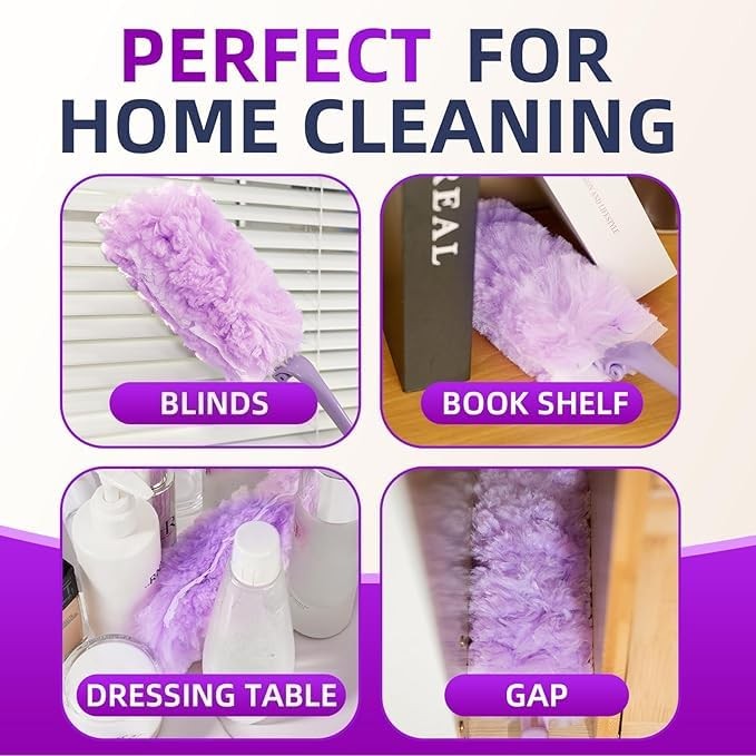 Duster Refills with Swiffer, 20 Count with 2 Handles, Heavy Duty 360° 4X Micr…