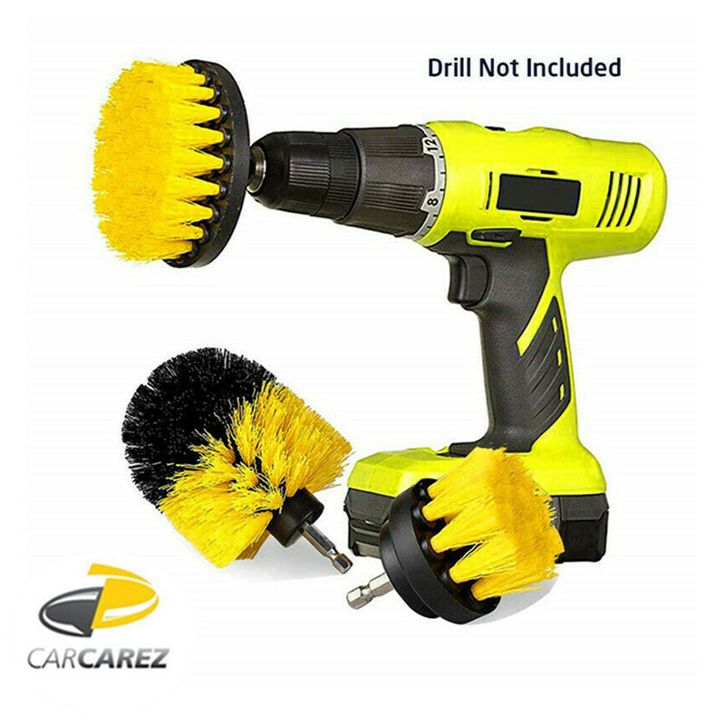 Drill Brush Set Power Scrubber Drill Attachments For Carpet Tile Grout Cleaning