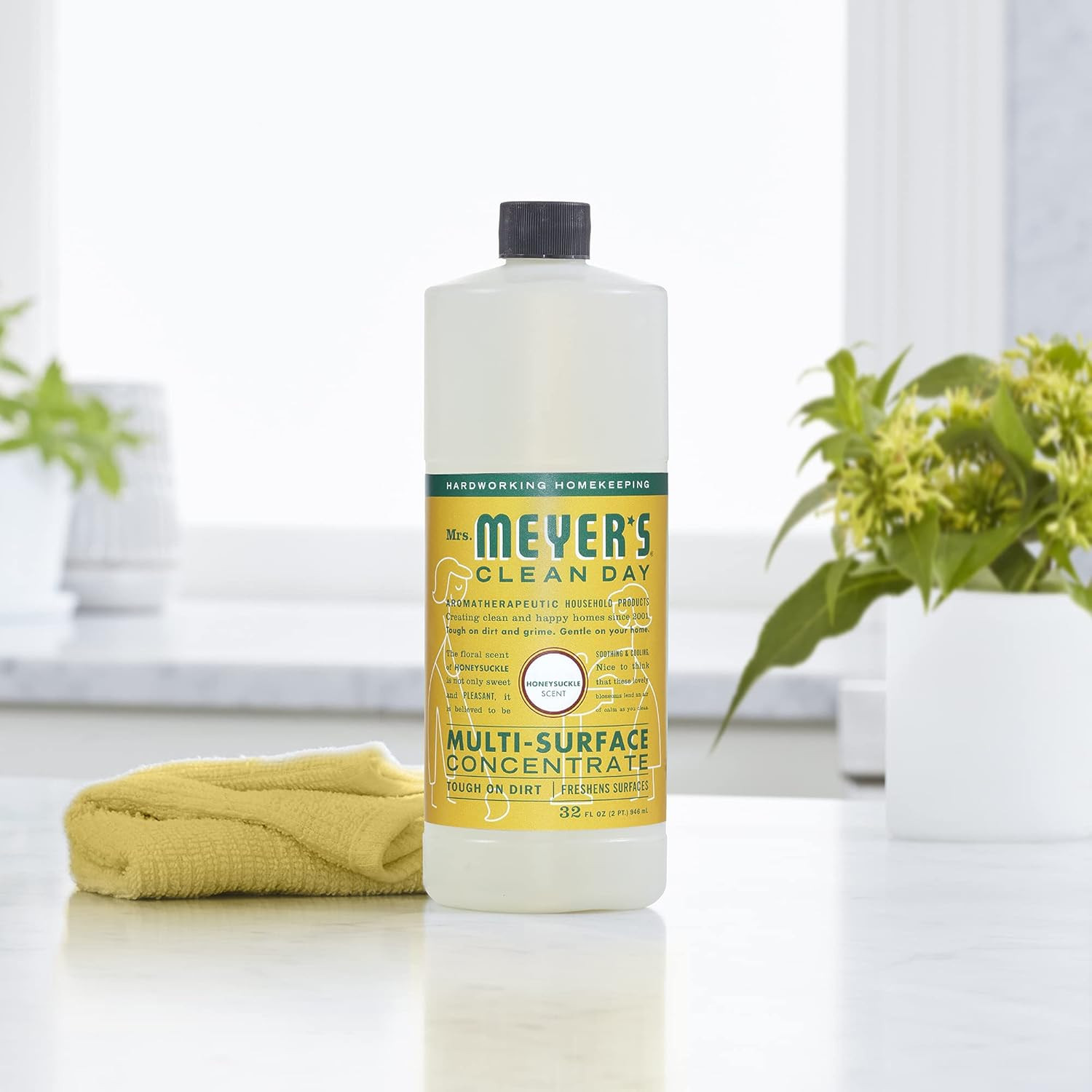2 Pack Mrs. Meyer’s Clean Day Multi-Surface Cleaner Concentrate Honeysuckle 32oz