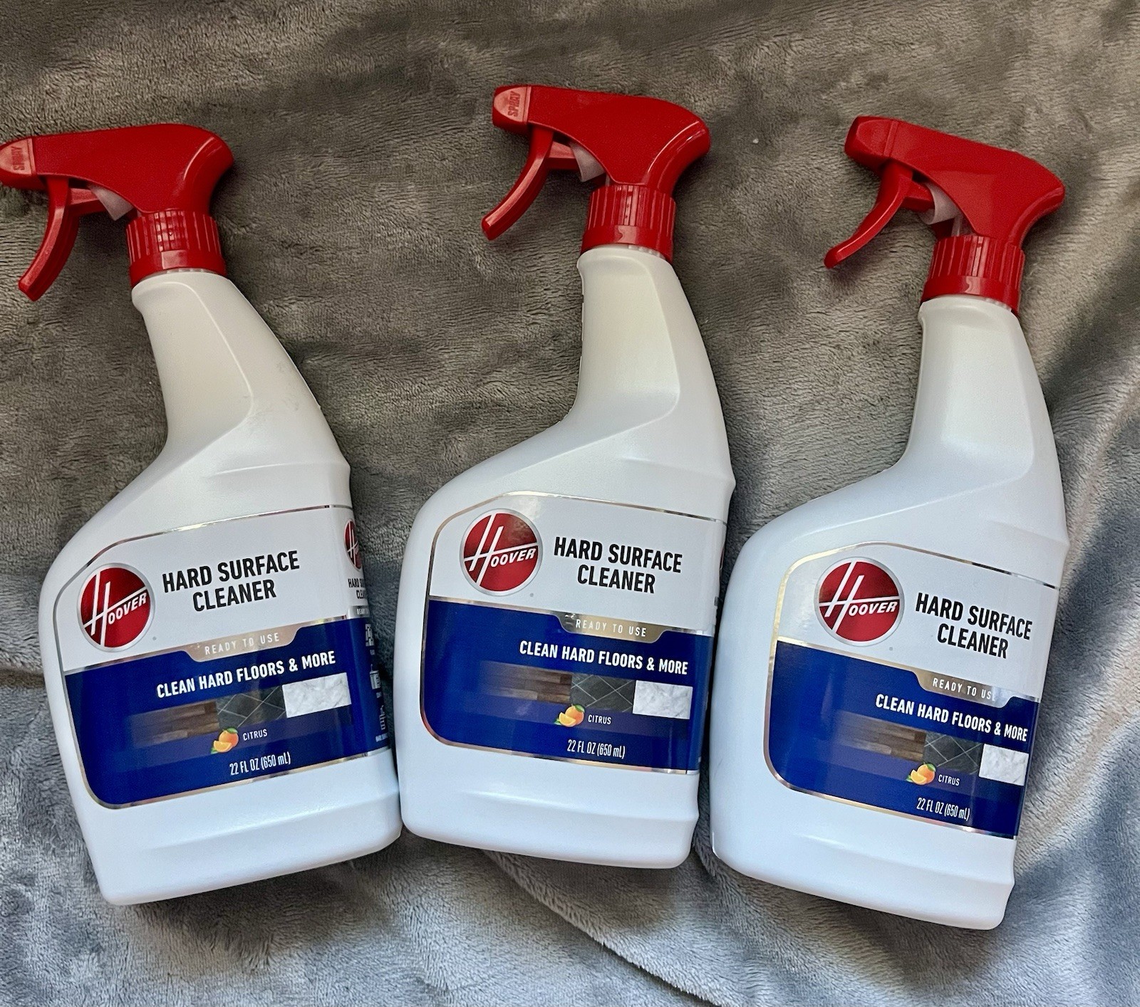 Lot Of 3- Hard Surface Cleaner for Floors & Surfaces-Hoover Ready To Use-