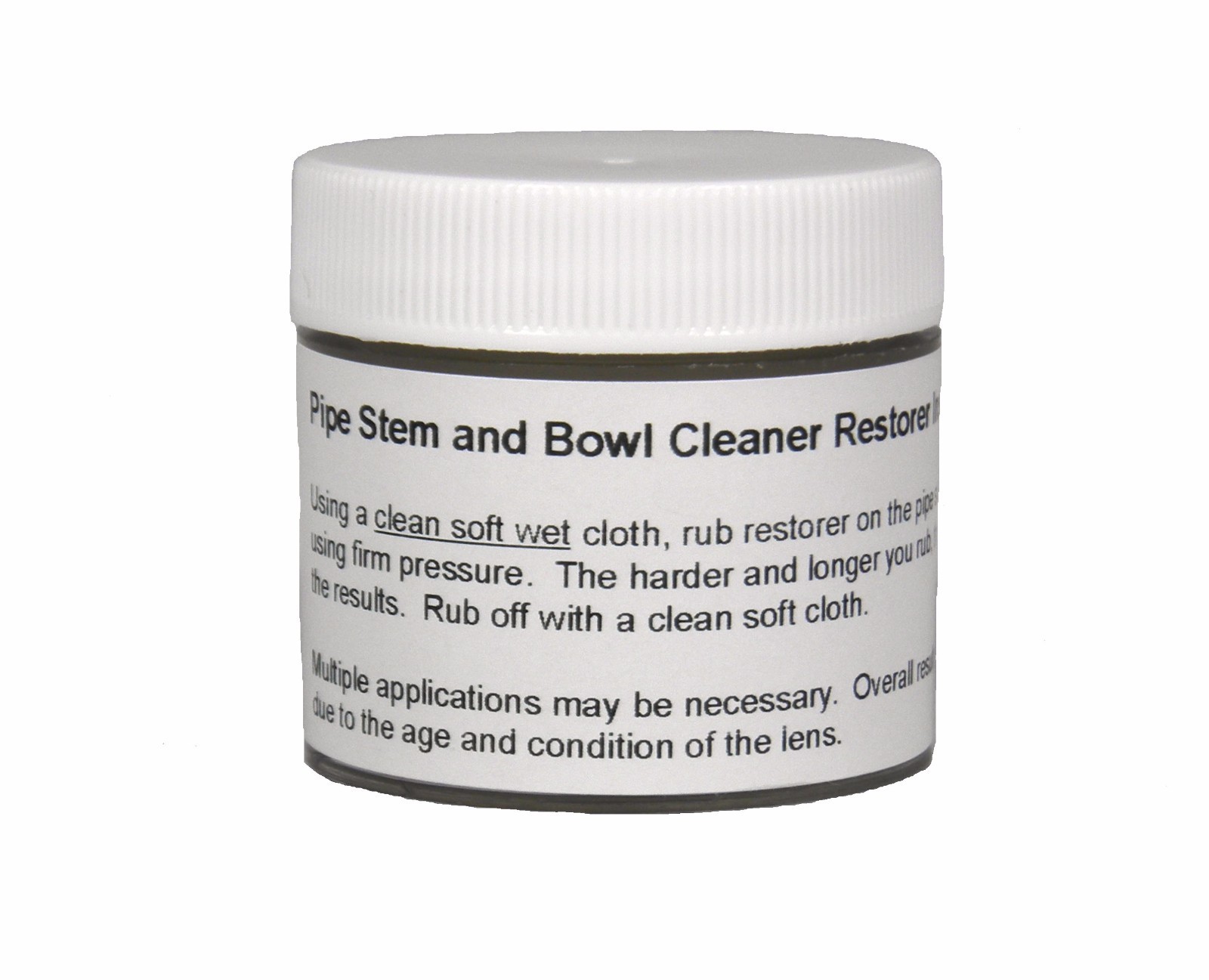 Pipe Stem and Bowl Oxidation Remover Restorer Cleaner Polish Wipe On Rub Off