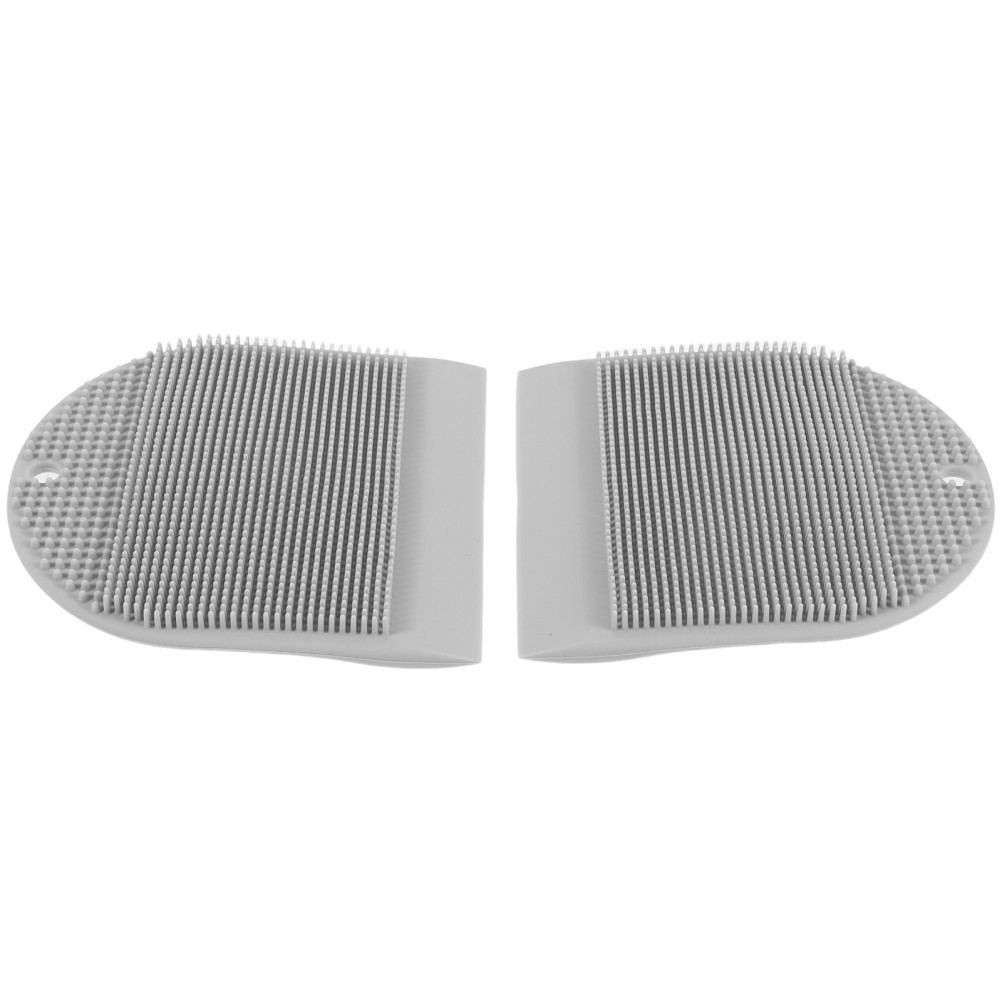 2Pcs Flexible Non Scratch Silicone Sink Brush with Squeegee and Hanging Suction