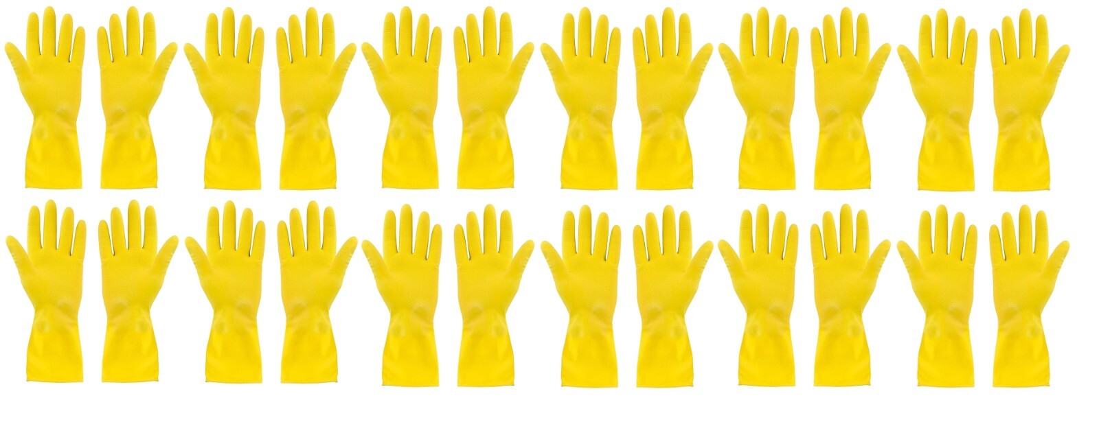 12 Pair Diswashing Gloves Reusable Cleaning Gloves Latex Rubber Gloves