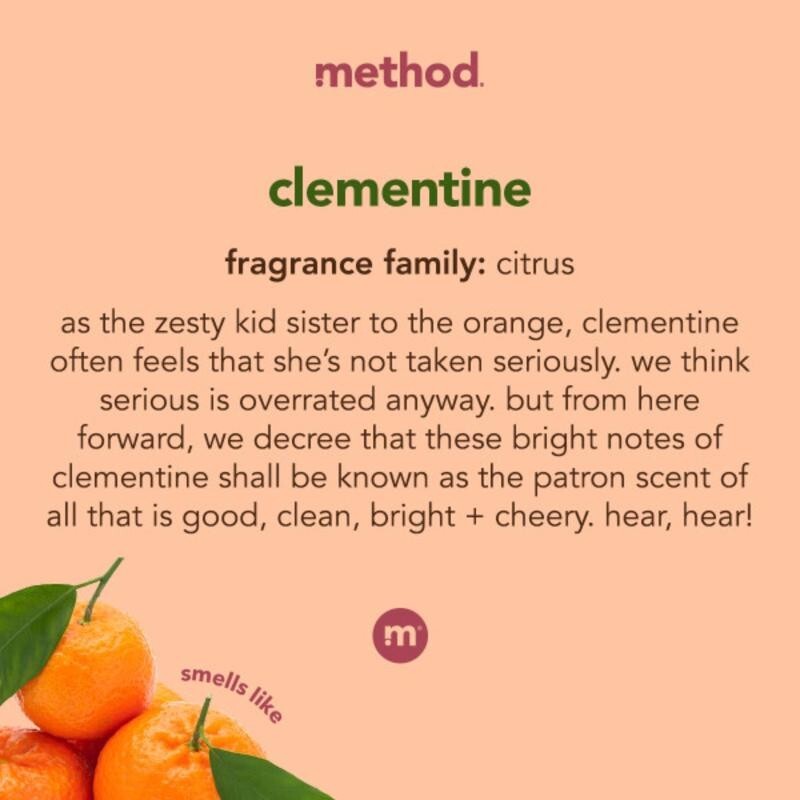 Method Clementine Scent Liquid Dish Soap Refill 54 oz 1 pk Plant Based New