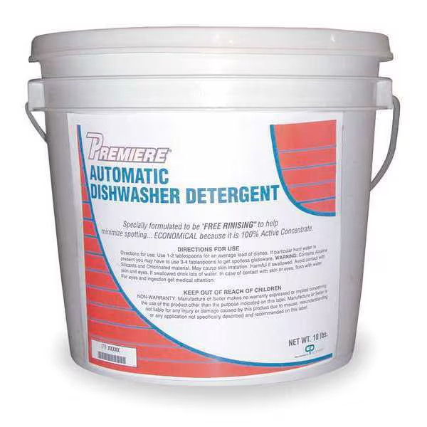 Premiere Automatic Dishwasher Detergent Powder 10 lb Pail Commercial Grade