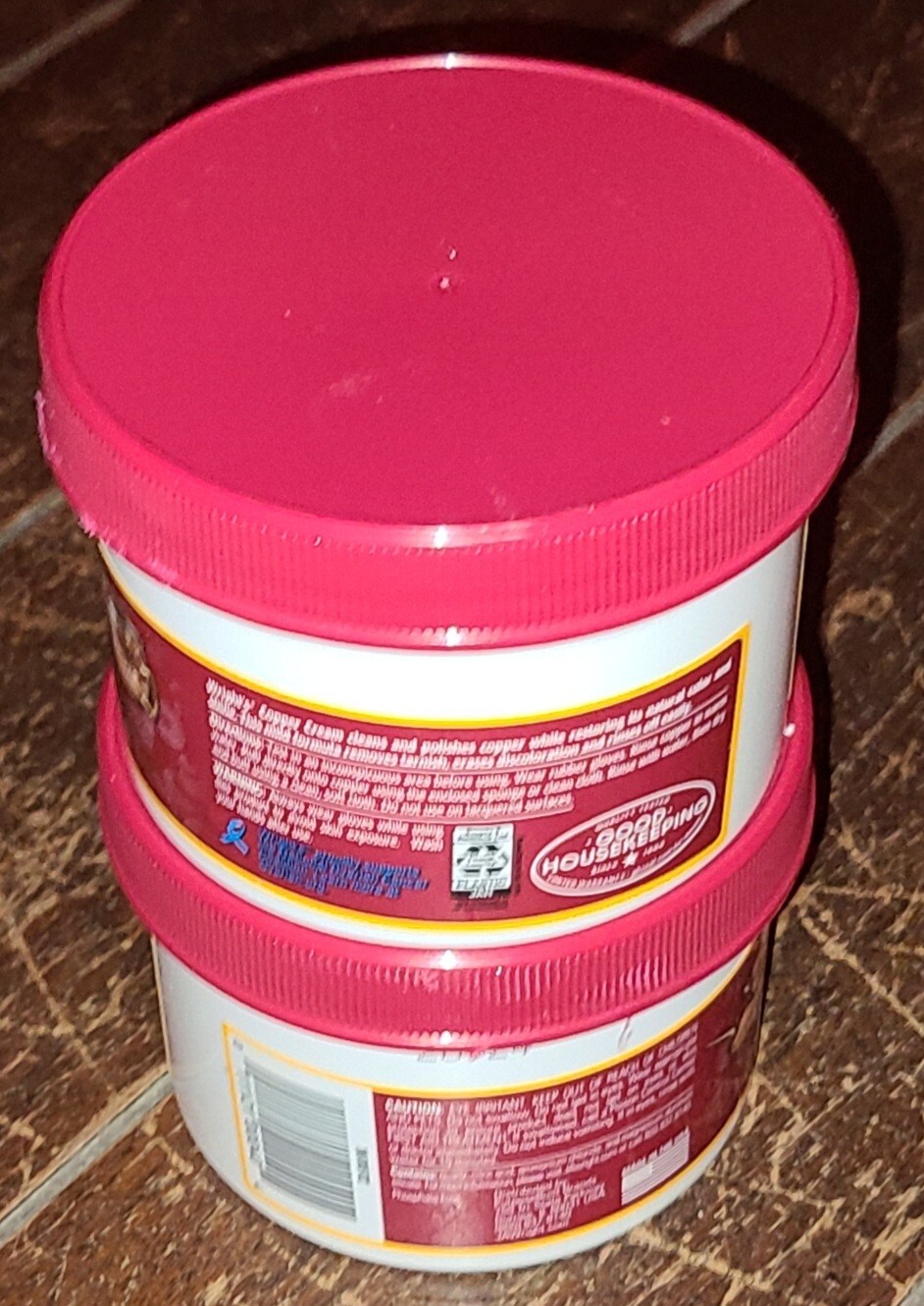Lot of 2 WRIGHT’S 8oz Jars ~COPPER CREAM~ Cleans/Shines/Restores!