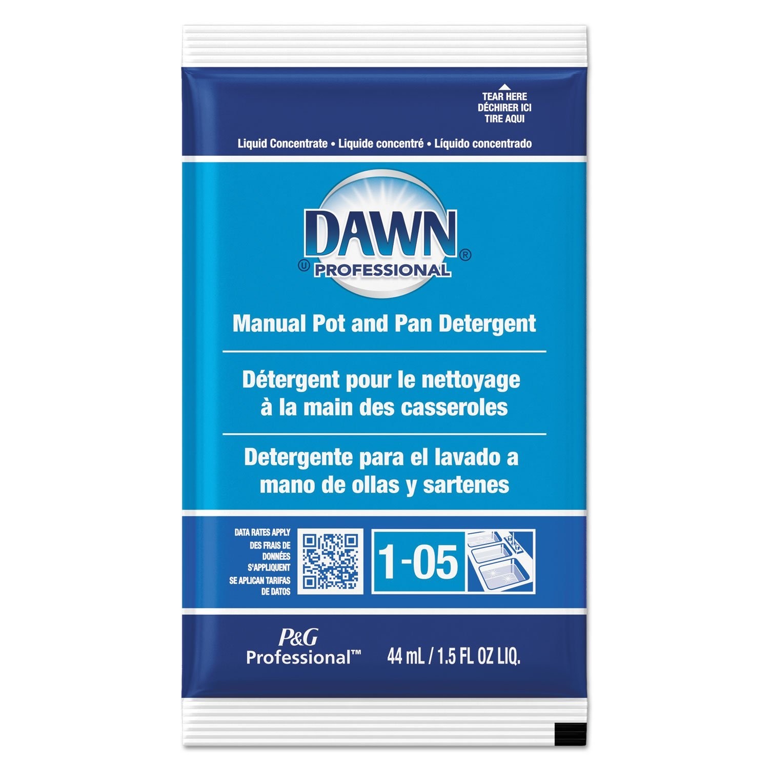 Dawn Professional Liquid Dishwashing Soap 1.5 oz. Packets (Case of 120)