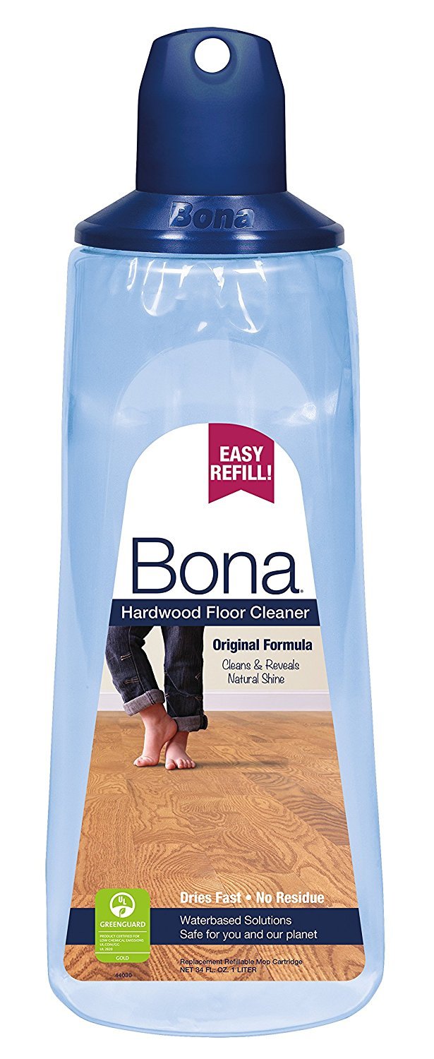 Bona 34 oz. Hardwood Floor Cleaner Refill Cartridge Unscented No-Rinse Non-Toxic