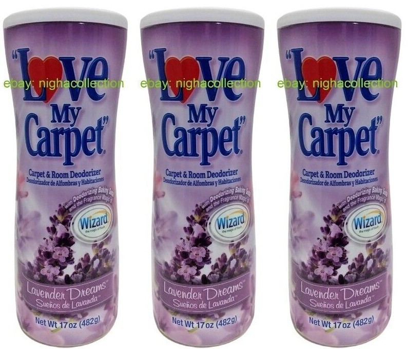 3x LOVE MY CARPET 2-in-1 Carpet & Room Deodorizer Lavender Dreams 17 OzEa SEALED