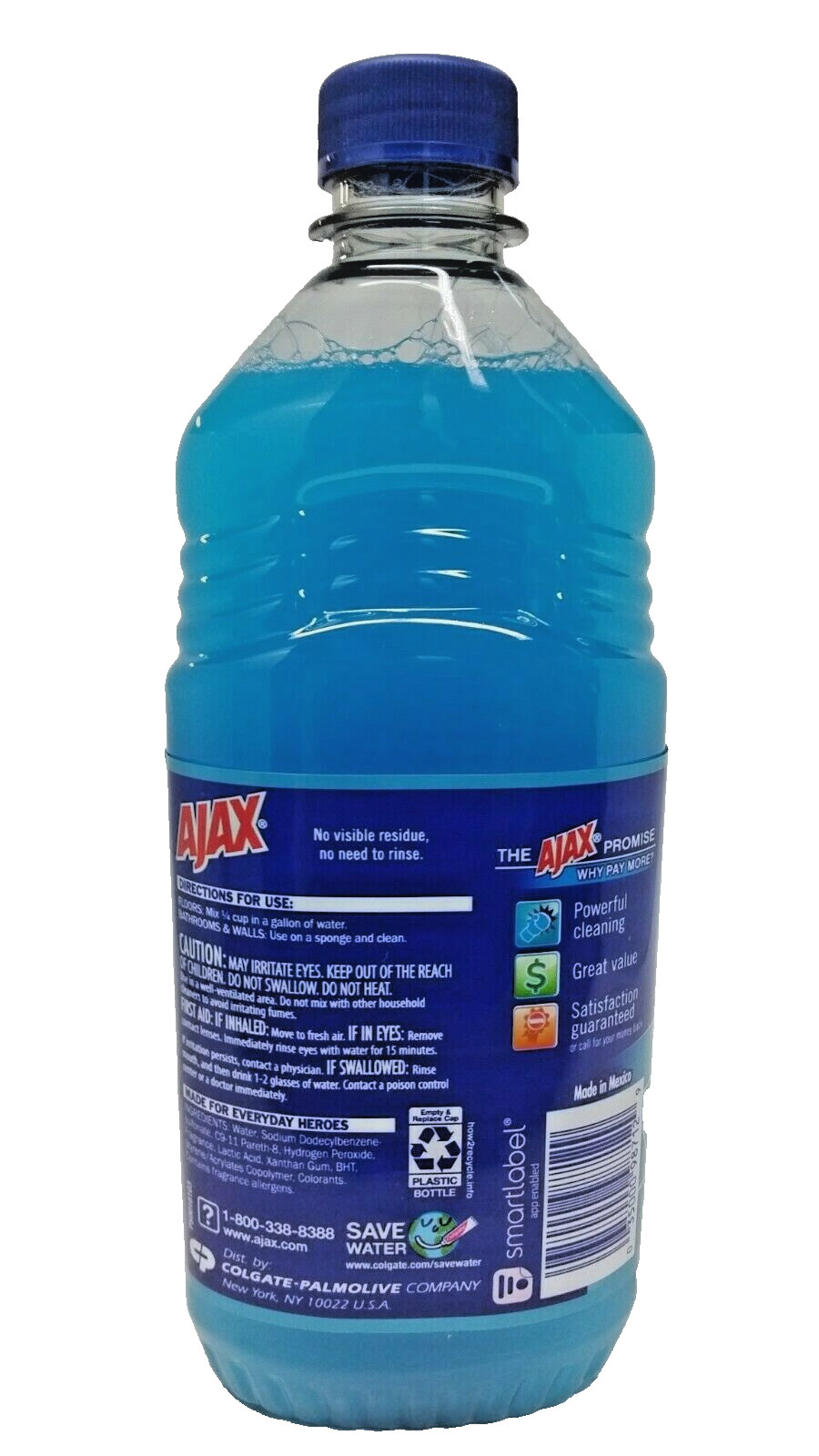 ( LOT 3 Bottles ) Ajax FRESH SCENT BATHROOM All Purpose Cleaner 16.9 ozEa Bottle