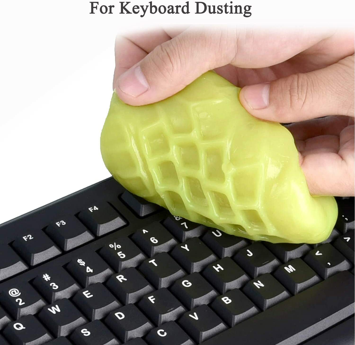 2PC Cleaning Gel Universal Dust Cleaner PC Keyboard Car Auto Dusting Blue Yellow