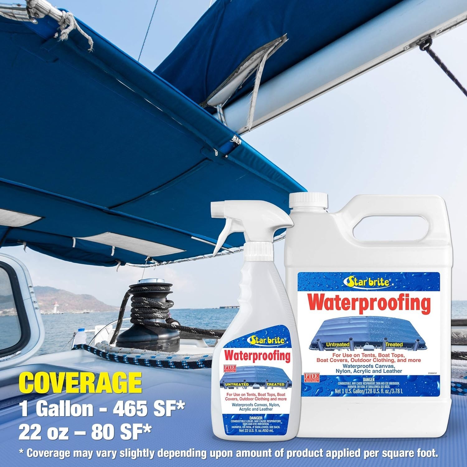 STAR BRITE Waterproofing Fabric Treatment w/ PTEF 22oz. Spray Bottle 2 Pack
