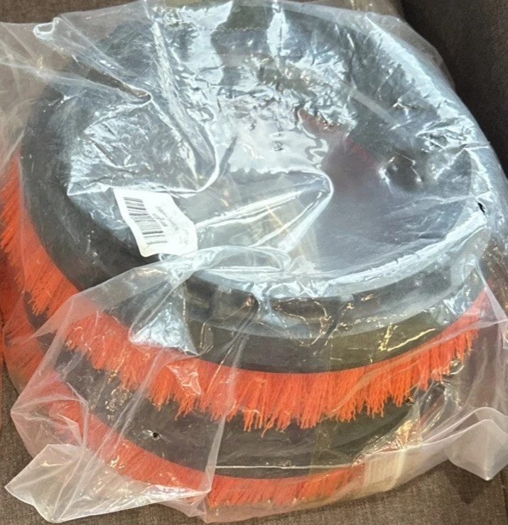 2 pcs 237047 Orbiter Nylon Orange Scrub Brush ORB550MC Orbiter Floor Machine