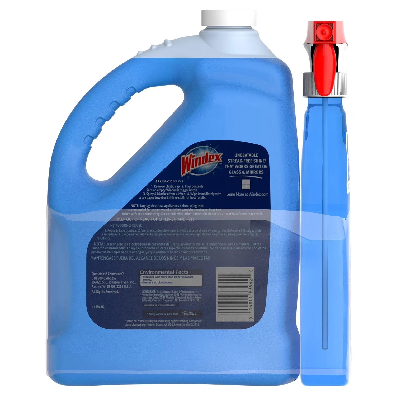 Windex Original Glass & More Surface Cleaner Trigger Spray – 946ml