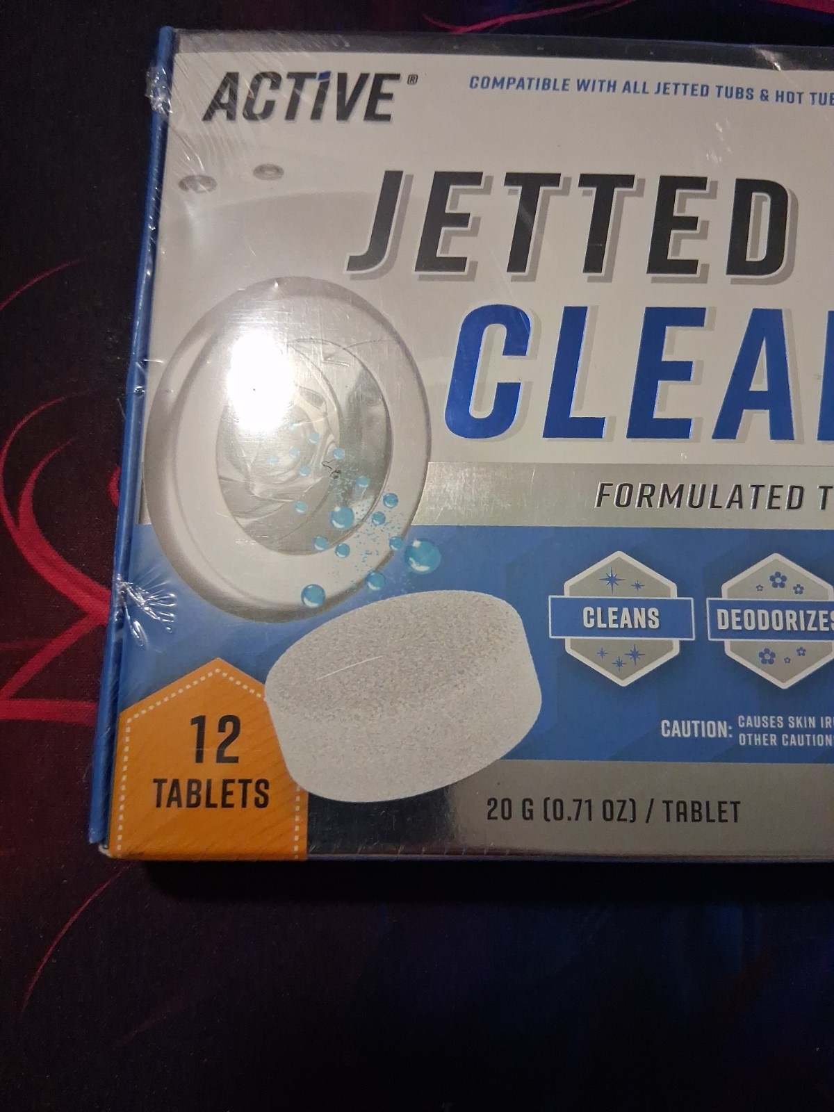 Active Jetted Tub Cleaner 12-Tablet Pack for Jacuzzi/Whirlpool NEW SEALED
