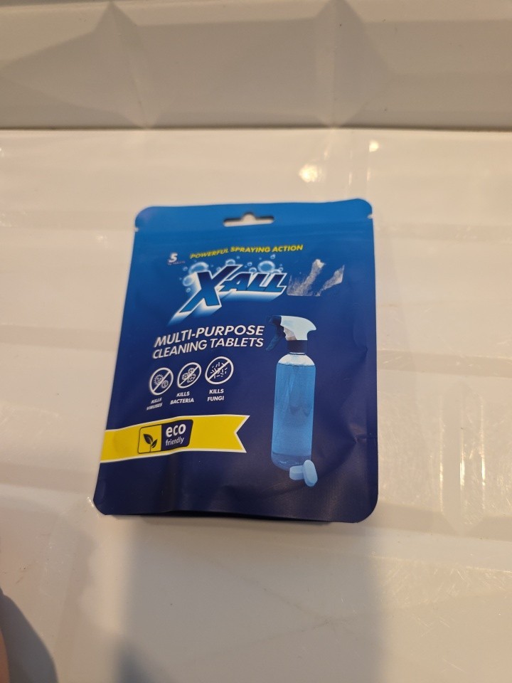 X-ALL Multipurpose Cleaning Tablets- 5 Count- NEW AND SEALED