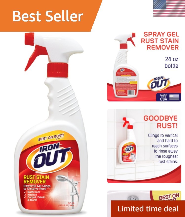 Multi-Surface Rust Stain Remover Gel – Fragrance-Free & Septic Safe, 24 Fl Oz