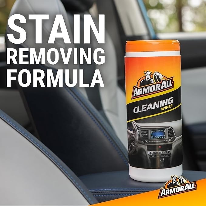 Armor All Car Cleaning Wipes, Wipes for Car Interior and Car Exterior, 90 Wipes