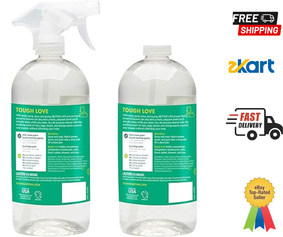 Better Life All Purpose Cleaner – Multipurpose Home and 32 Fl Oz (Pack of 2)