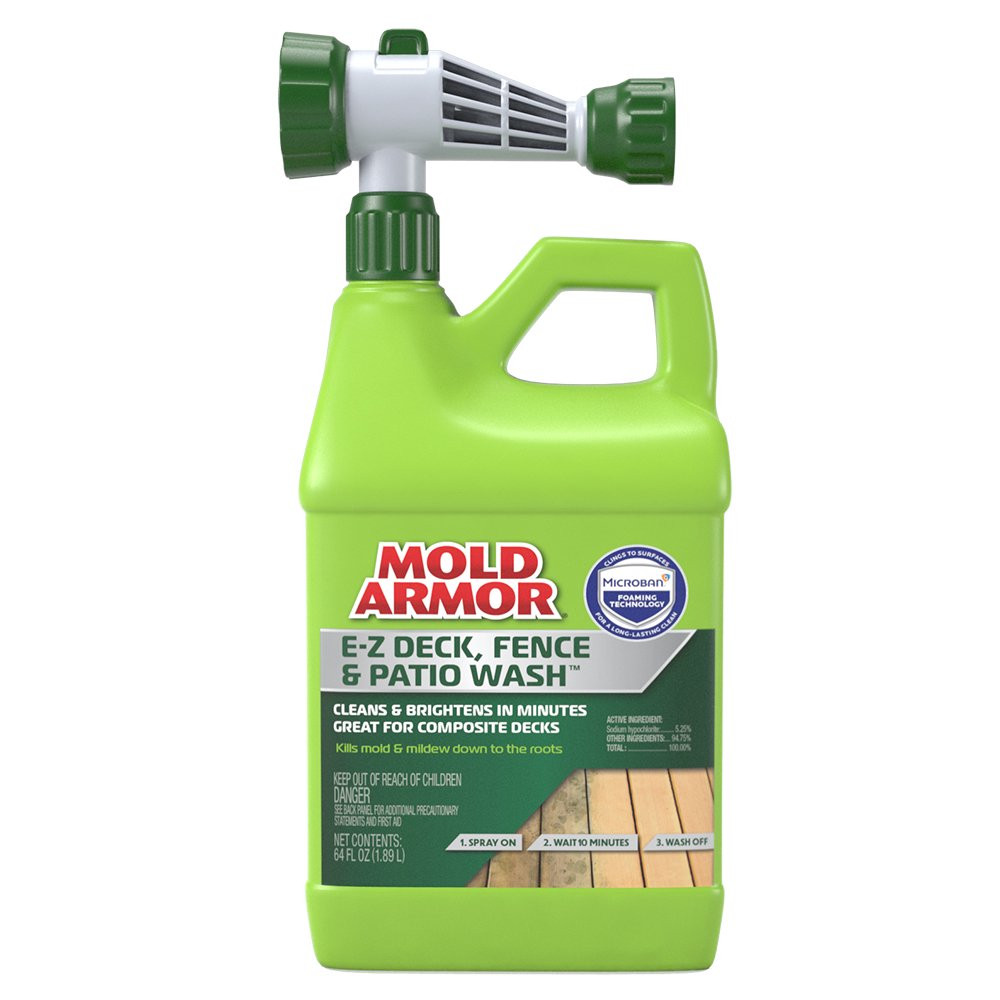 Mold Armor E-Z Deck Wash for Wood Surfaces, Composite Deck & Fence, 64 Oz