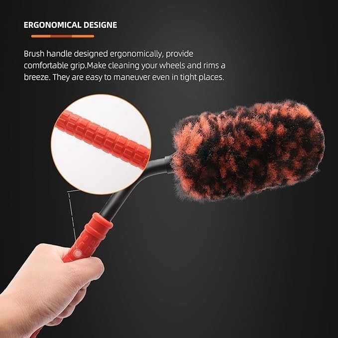 Eco-Friendly 2Pcs Synthetic Wool Wheel Brushes – Durable & Reusable Design