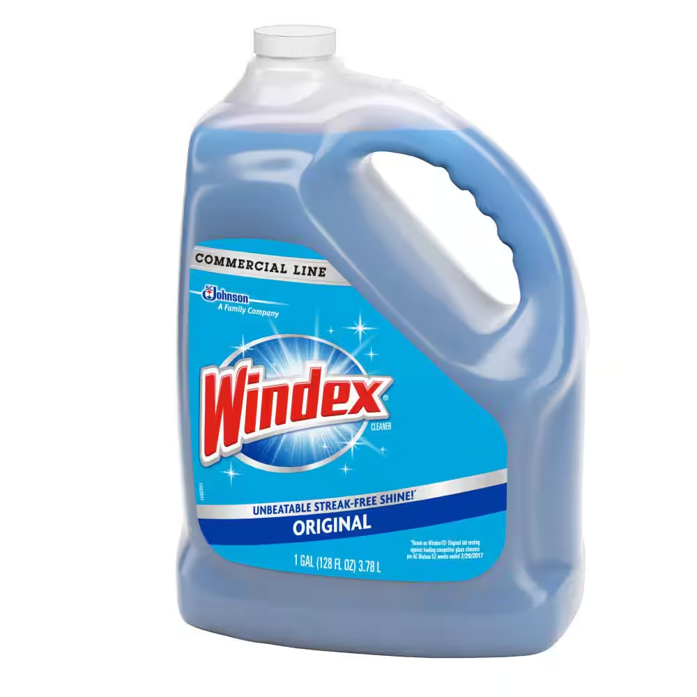 NEW Original Glass Mirror Cleaner Refill 128 oz. 2-PACK Fast Acting Clean
