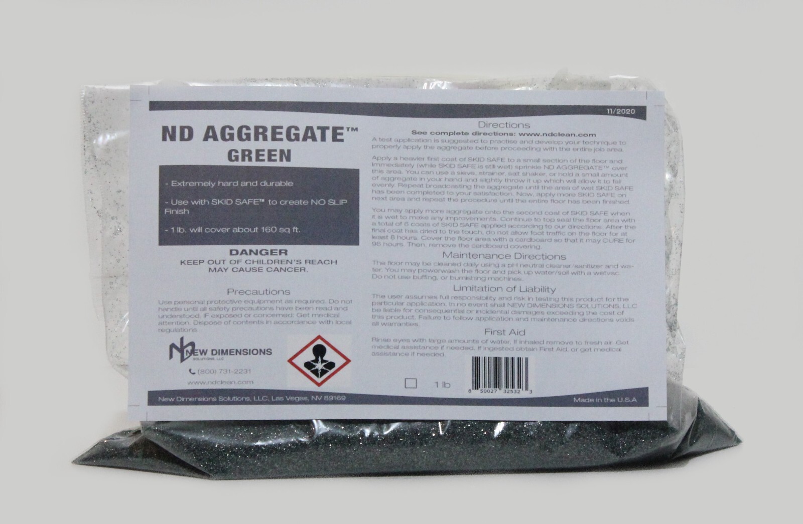 ND AGGREGATE™ Enhanced Traction Additive for SKID SAFE™ Water-Based