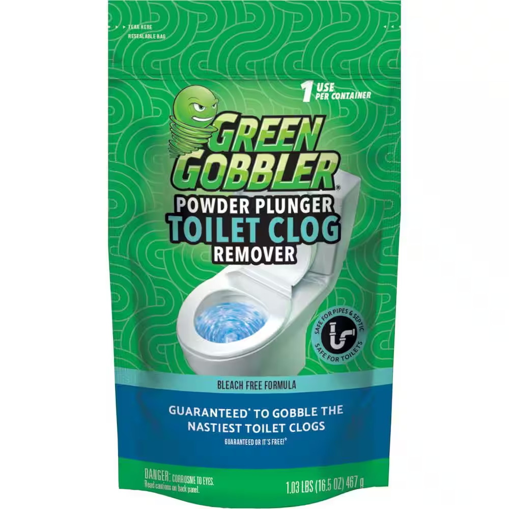 16.5 Oz. Powder Plunger Toilet Clog Remover Free Ship NEW