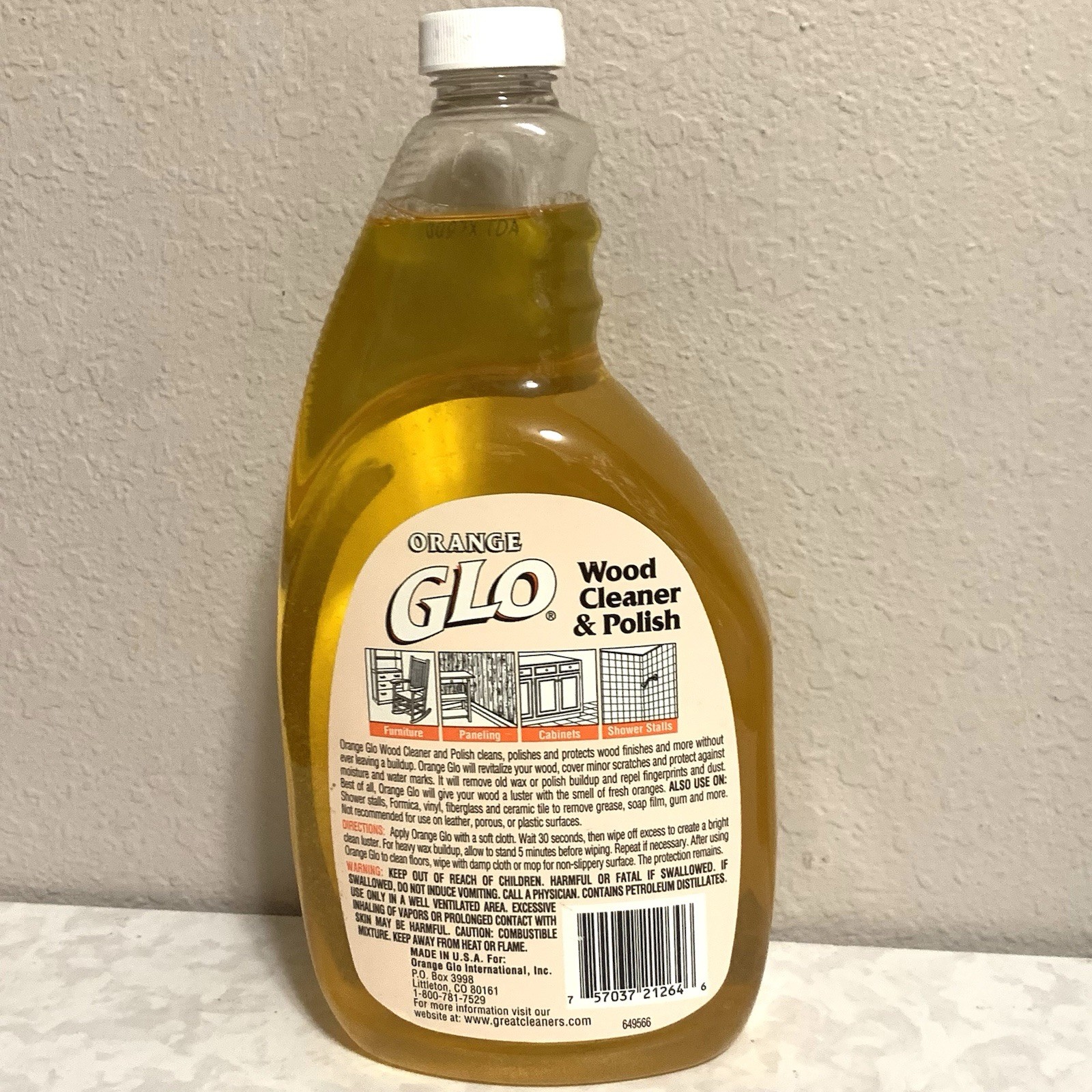 ORANGE GLO Wood Furniture Orange Oil CLEANER & POLISH Revive 32 Oz Use Or Prop