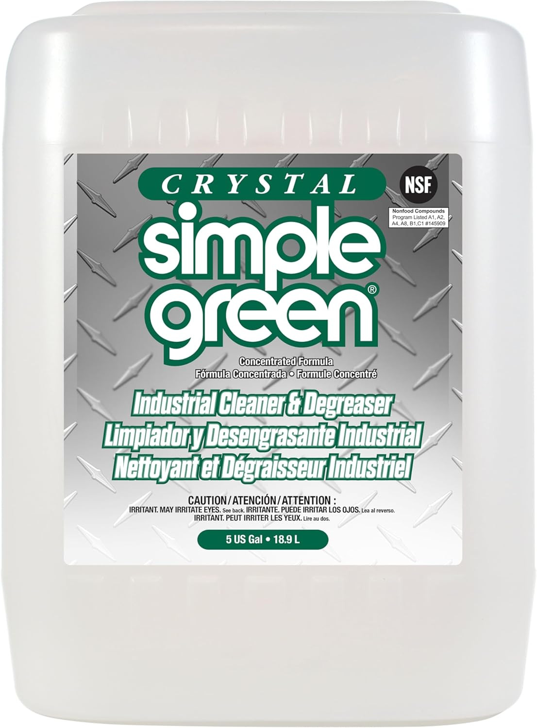 19005 Crystal Industrial Cleaner/Degreaser, 5Gal, Pail