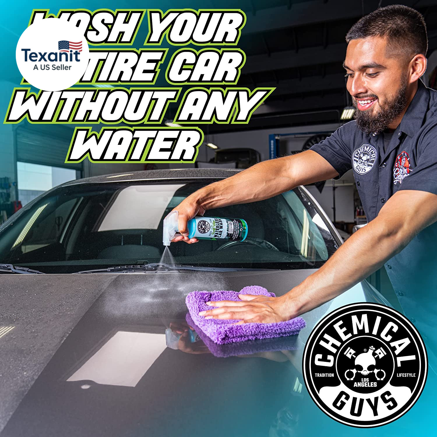 Swift Wipe Sprayable Waterless Car Wash Spray – Spray and Wipe to Safely Clean a