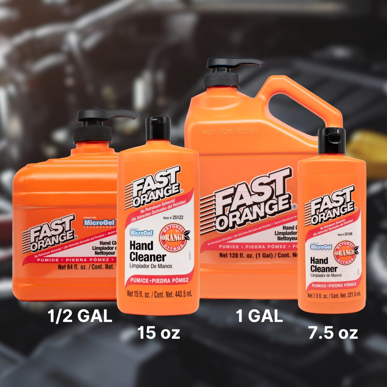 Fast Orange 25219 Pumice Lotion – 1 Gallon Heavy Duty Hand Cleaner Citrus Scent.