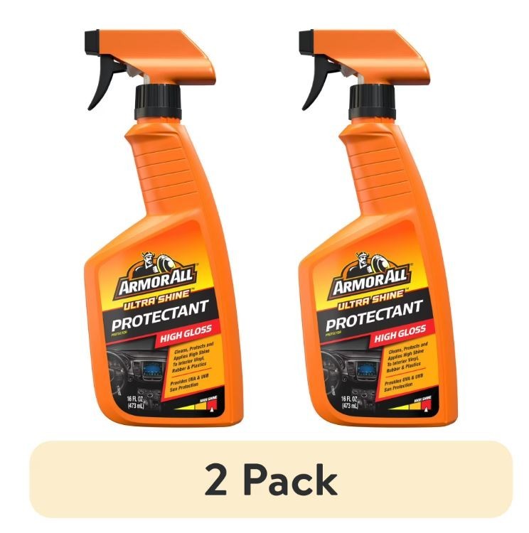 (2 pack) Armor All Ultra Shine Protectant Car Cleaning Spray – 16 fl oz