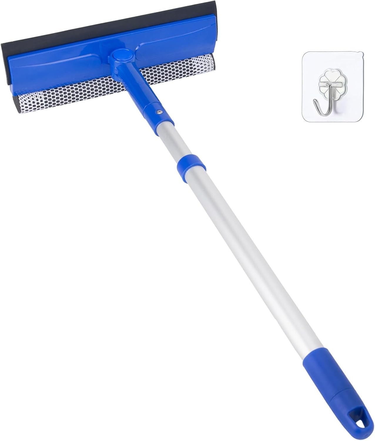 Shower Squeegee for Glass Door, 10” Rubber Water Wiper, 2 Pack