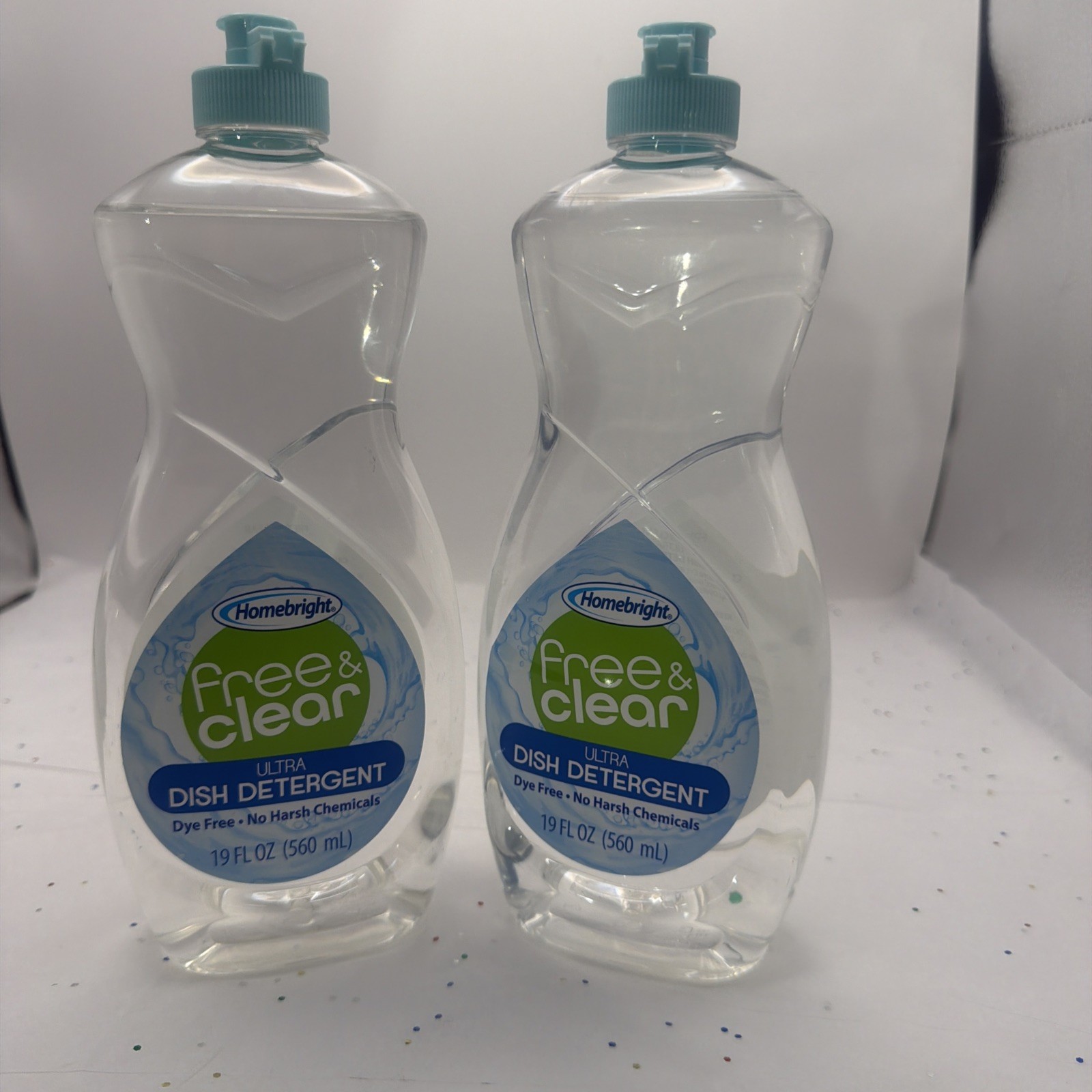 Homebright Free & Clear Dish Soap Ultra Dish Detergent 16 fl oz Set of 2