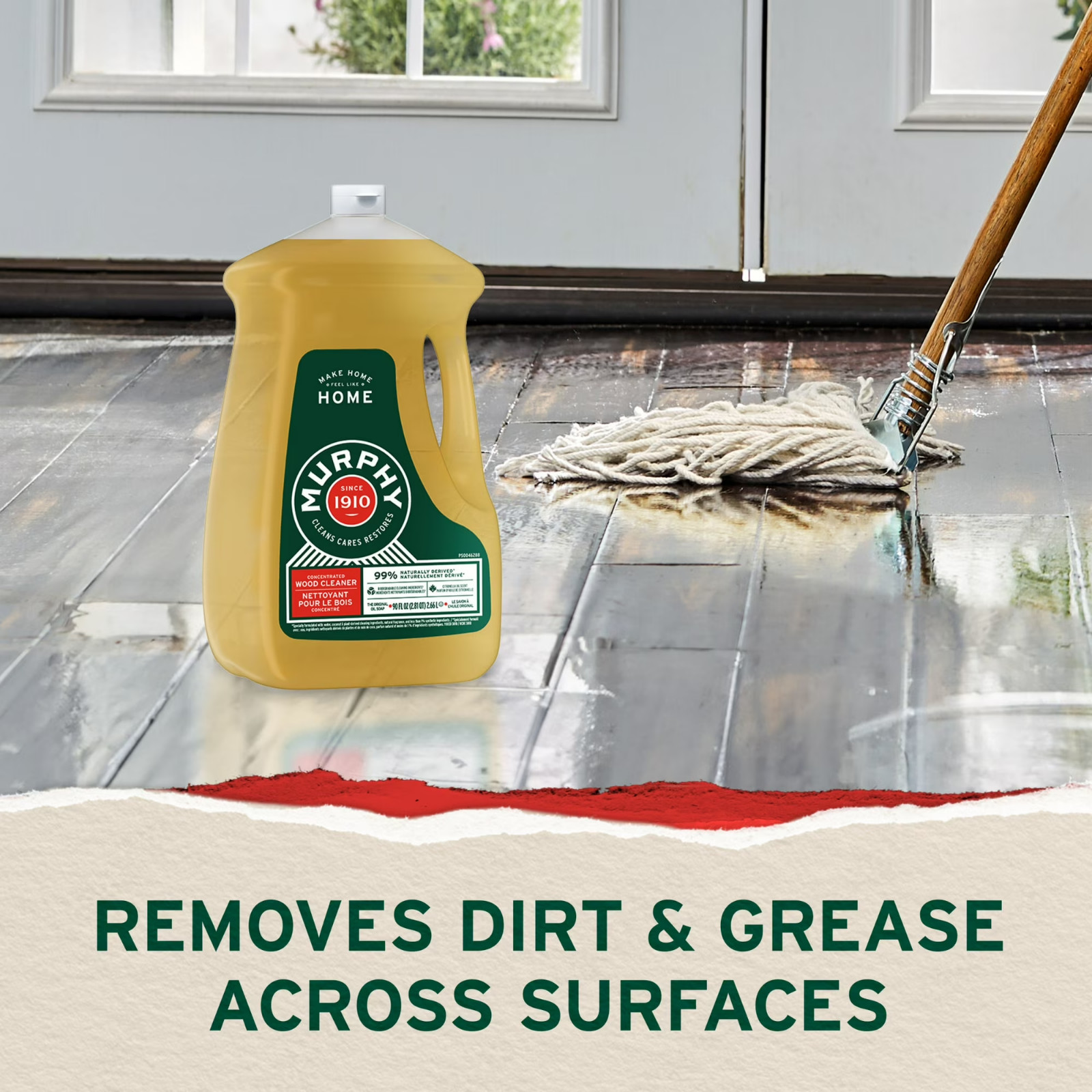 (4 pack) Murphy Oil Soap Concentrated Formula, Wood Cleaner, Citronella90 fl oz